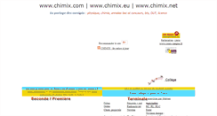 Desktop Screenshot of chimix.eu